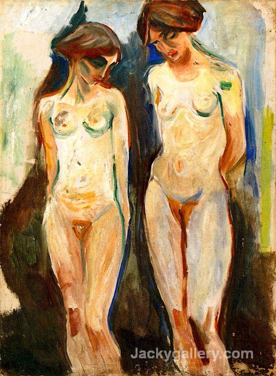 Two Graces by Edvard Munch paintings reproduction